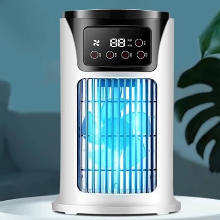 Mini Ar Condicionado Portátil com Umidificador e Luz LED + Brinde Exclusivo