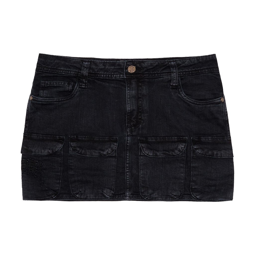 CARGO SKIRT 4SUF BLACK